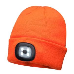 Caciula cu LED Reincarcabil, DEEL, Orange