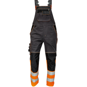 Salopeta Reflectorizanta cu pieptar - KNOXFIELD HV DW - Gri/Orange