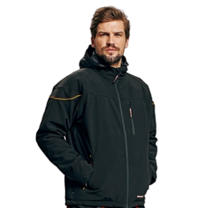 Jacheta Softshell EMERTON - Negru/Orange