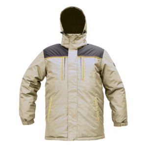 Geaca de iarna impermeabila, cu gluga detasabila, Cremorne - Masliniu/Negru