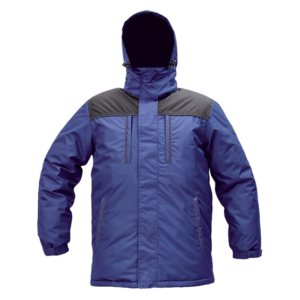 Geaca de iarna impermeabila, cu gluga detasabila, Cremorne - Bleumarin/Negru